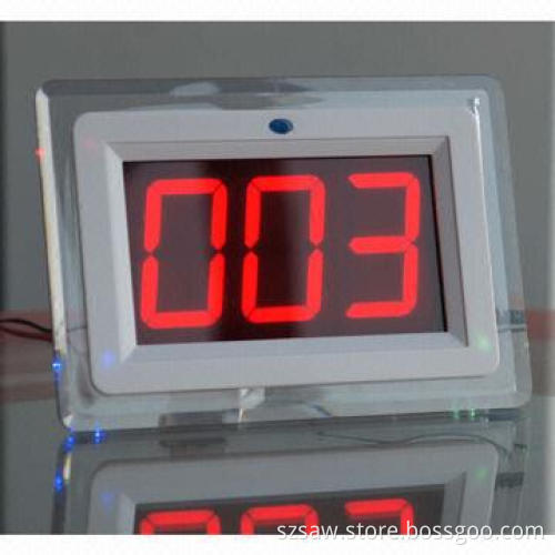999-channel Desktop Wireless Calling Receiver, Number Speaker, Used in Both Restaurants